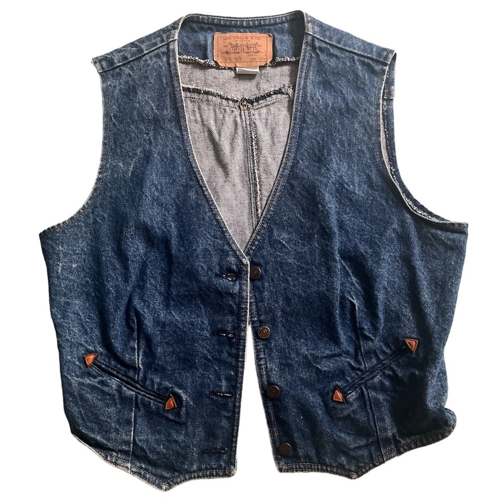 Levi's Blue Western Denim Vest